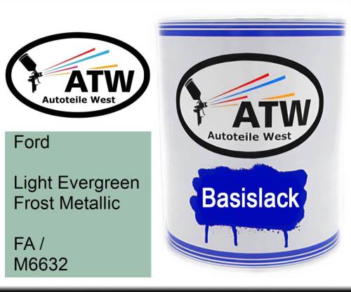 Ford, Light Evergreen Frost Metallic, FA / M6632: 1L Lackdose, von ATW Autoteile West.